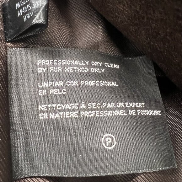 Vtg Women’s 6 Jones New York Brown Wool Blend Pea Coat Trench Faux Fur Collar - Picture 14 of 16